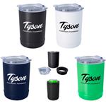 DH5613 2-In-1 Copper Insulated Beverage Holder And Tumbler With Custom Imprint